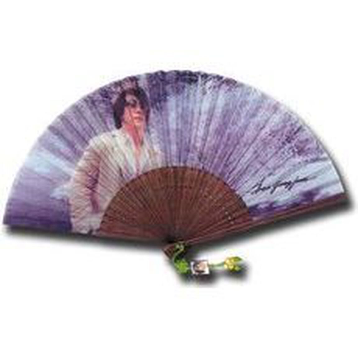 ペ・ヨンジュン 扇子B（グリーン） （韓流グッズ）（その他）