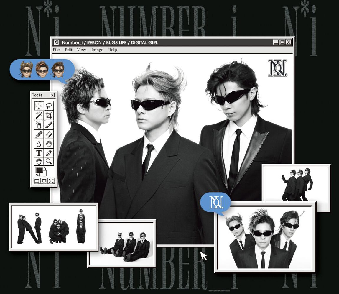 Number_i／REBON / BUGS LIFE / DIGITAL GIRL（初回限定盤A／CD＋DVD）（セブンネット限定特典：ラバーバンド）（ＣＤ）