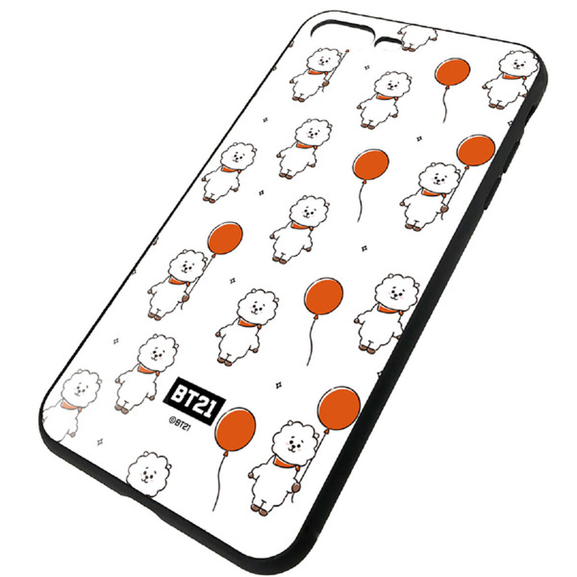 BT21 【RJ（パターン）】 ガラスハイブリッドiPhone8Plus/7Plusケース（その他）