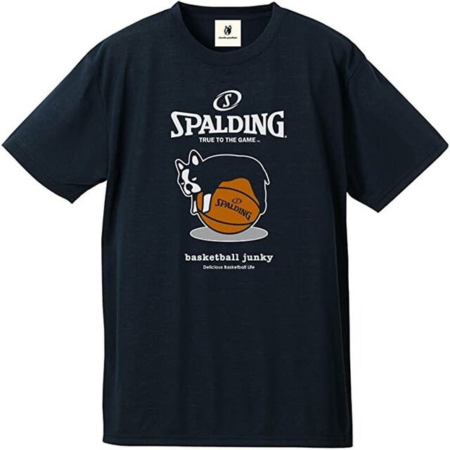 【basketball junky】ブラック ポリTEEE タレパンディアーニくん　XLサイズ＜連盟会員限定 学割対象商品＞（その他）