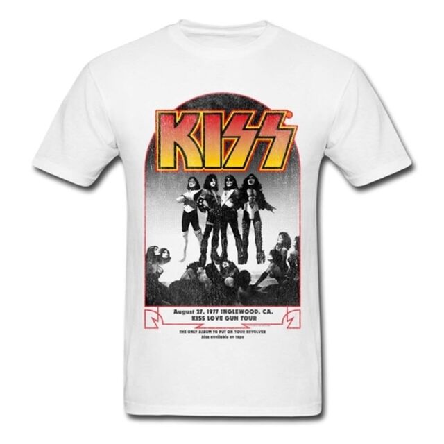 KISS 復刻Tシャツ KISS LOVE GUN TOUR（ホワイト）Mサイズ（その他）