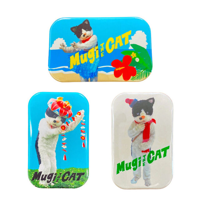 むぎ（猫）／お土産感！缶マグネットセット（その他）
