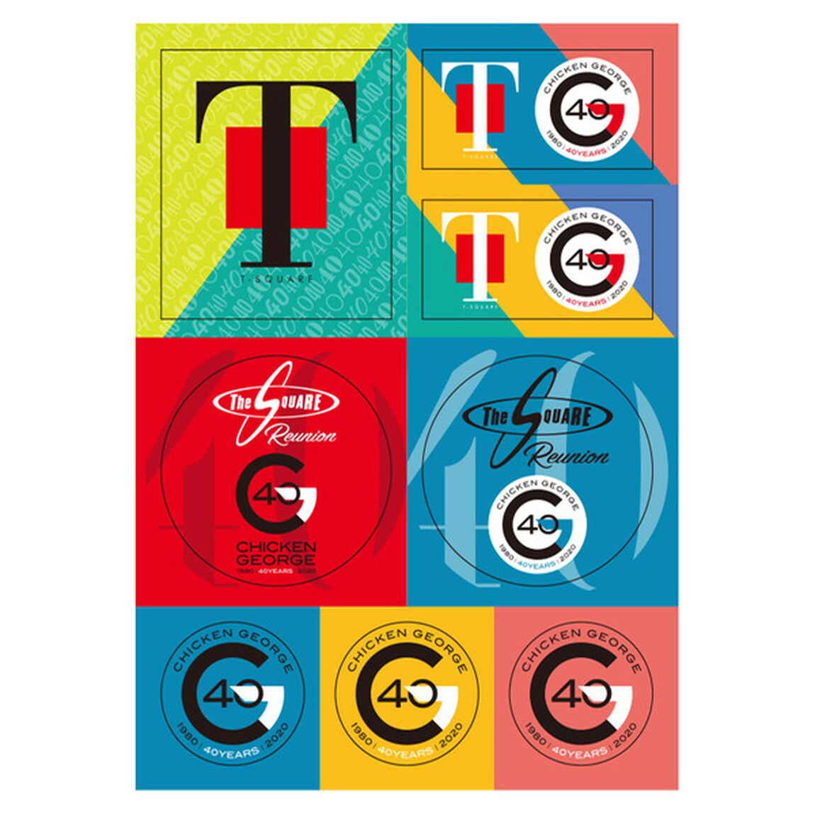 【T-SQUARE Family &rdquo;YEAR-END SPECIAL 2020&rdquo; in CHICKEN GEORGE】ステッカー（その他）