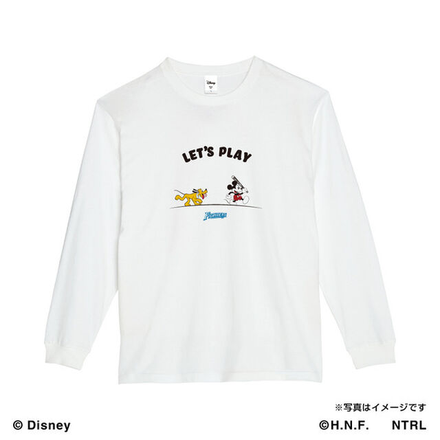 21ミッキーマウス（LET'S PLAY）/北海道日本ハムファイターズ　ロングTシャツM（その他）