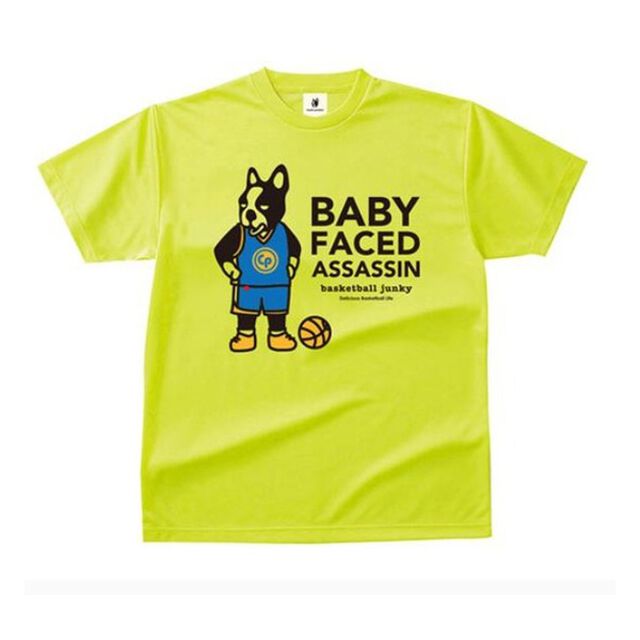 【basketball junky】蛍光イエロー DryTEE MK5 (とっつぁんぼうや)　Sサイズ＜連盟会員限定 学割対象商品＞（その他）