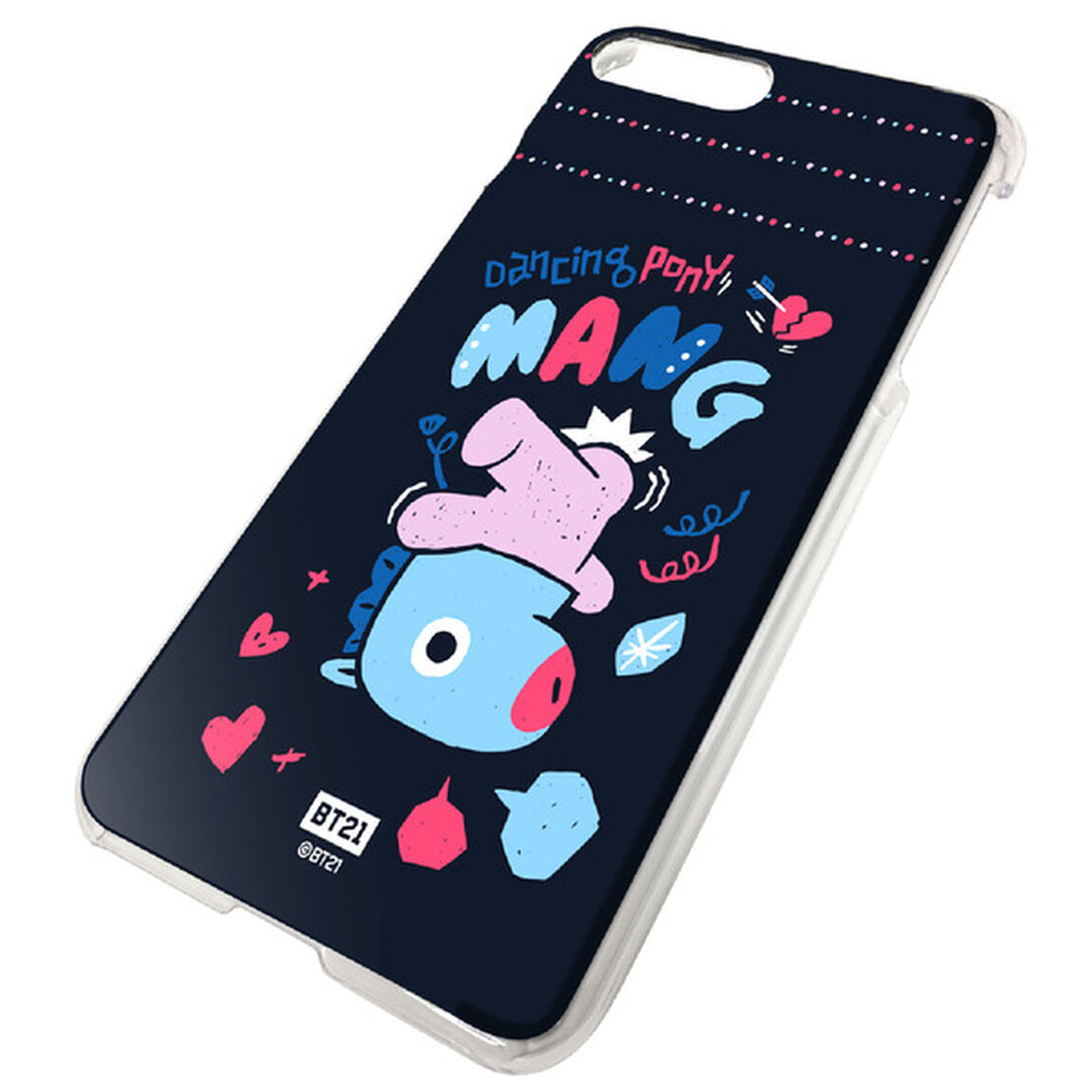 BT21 【MANG】 ハード iPhone8Plus/7Plus クリアケース（その他）