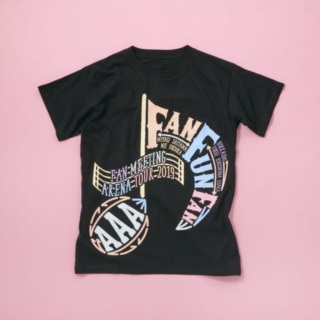 AAA FAN MEETING ARENA TOUR 2019 〜FAN FUN FAN〜 【セブンネットショッピング限定】Tシャツ -BLACK-(XL)（その他）