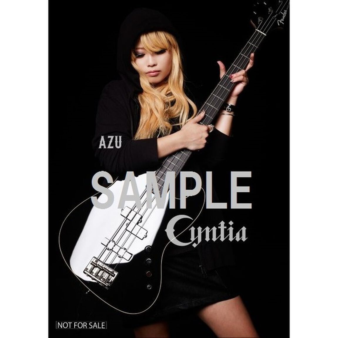 Cyntiaオフィシャルグッズ（箱庭のイデアTシャツ（L）＜白＞＋まさかの幻影リストバンド＜赤、黒＞）（セブンネット限定AZU直筆サイン入り生写真付き）（その他）