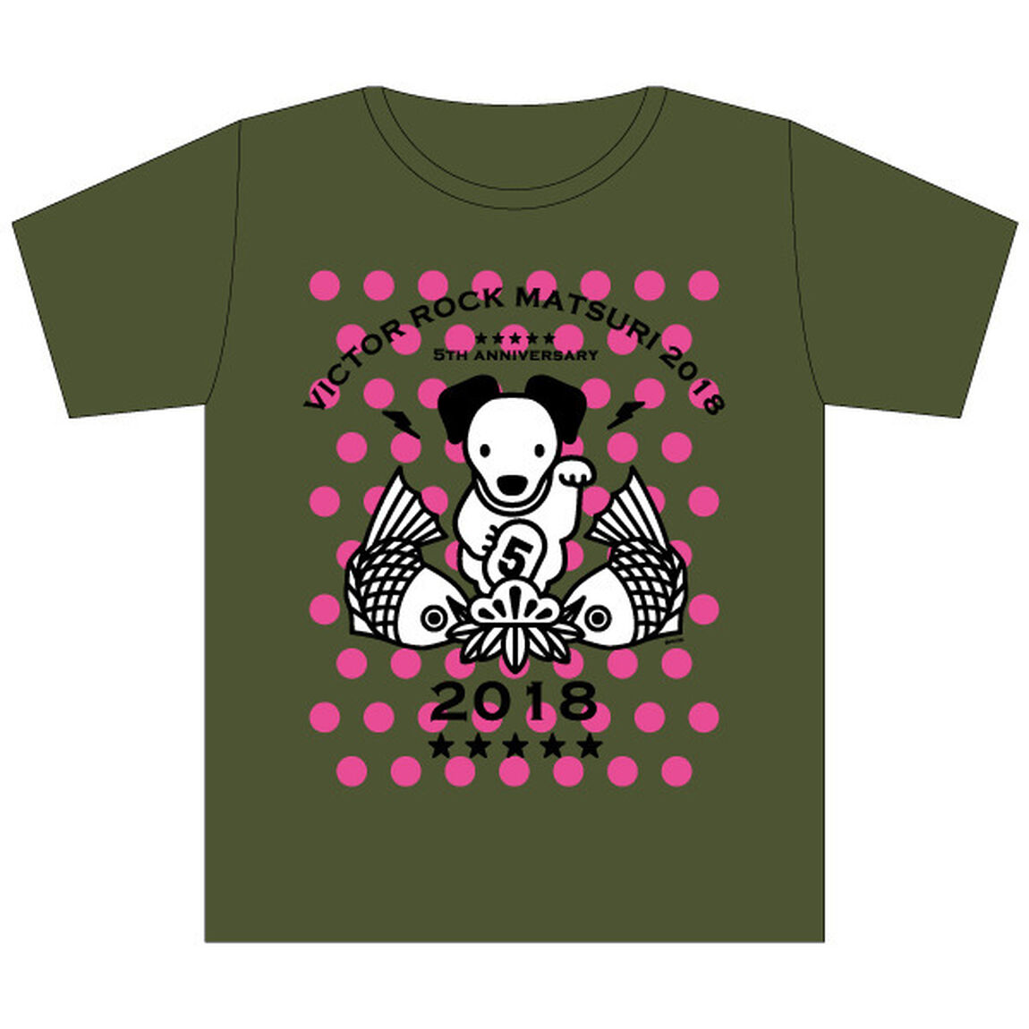 ビクターロック祭り2018 オフィシャルTシャツ（オリーブ）Lサイズ（その他）
