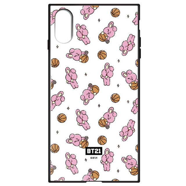 BT21 【COOKY（パターン）】 ガラスハイブリッドiPhoneXS/Xケース（その他）