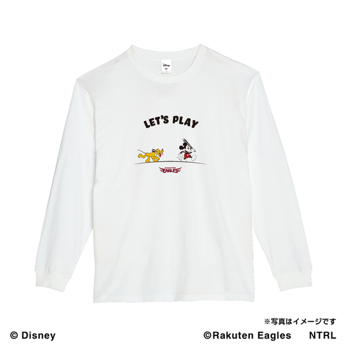 21ミッキーマウス（LET'S PLAY）/東北楽天ゴールデンイーグルス　ロングTシャツL（その他）