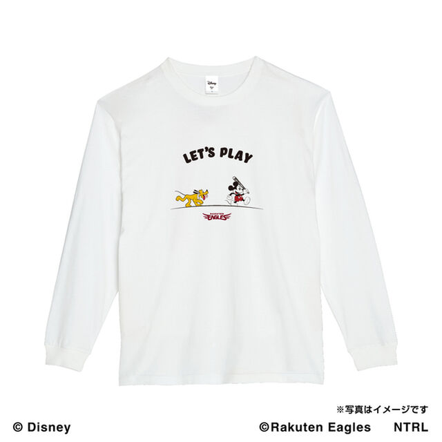 21ミッキーマウス（LET'S PLAY）/東北楽天ゴールデンイーグルス　ロングTシャツL（その他）