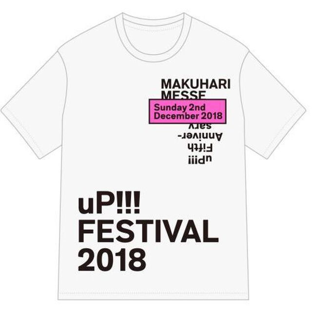 uP!!! FESTIVAL 2018オフィシャルＴシャツ（WHITE）Lサイズ【次回入荷予約】（その他）