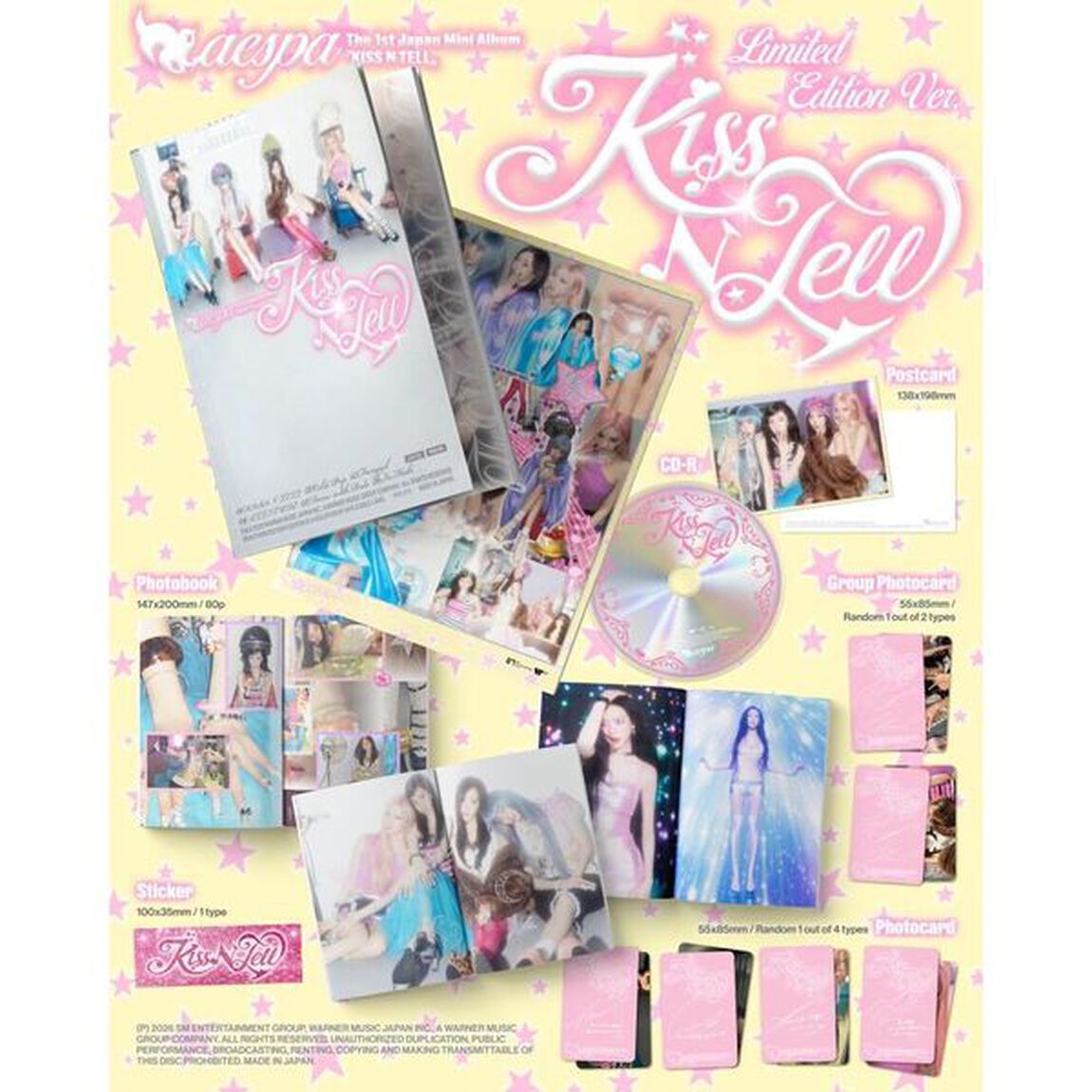 aespa／KISS N TELL（Limited Edition Ver.／CD）（セブンネット限定特典：アクリルスタンド（ソロ全4種より1種））（ＣＤ）