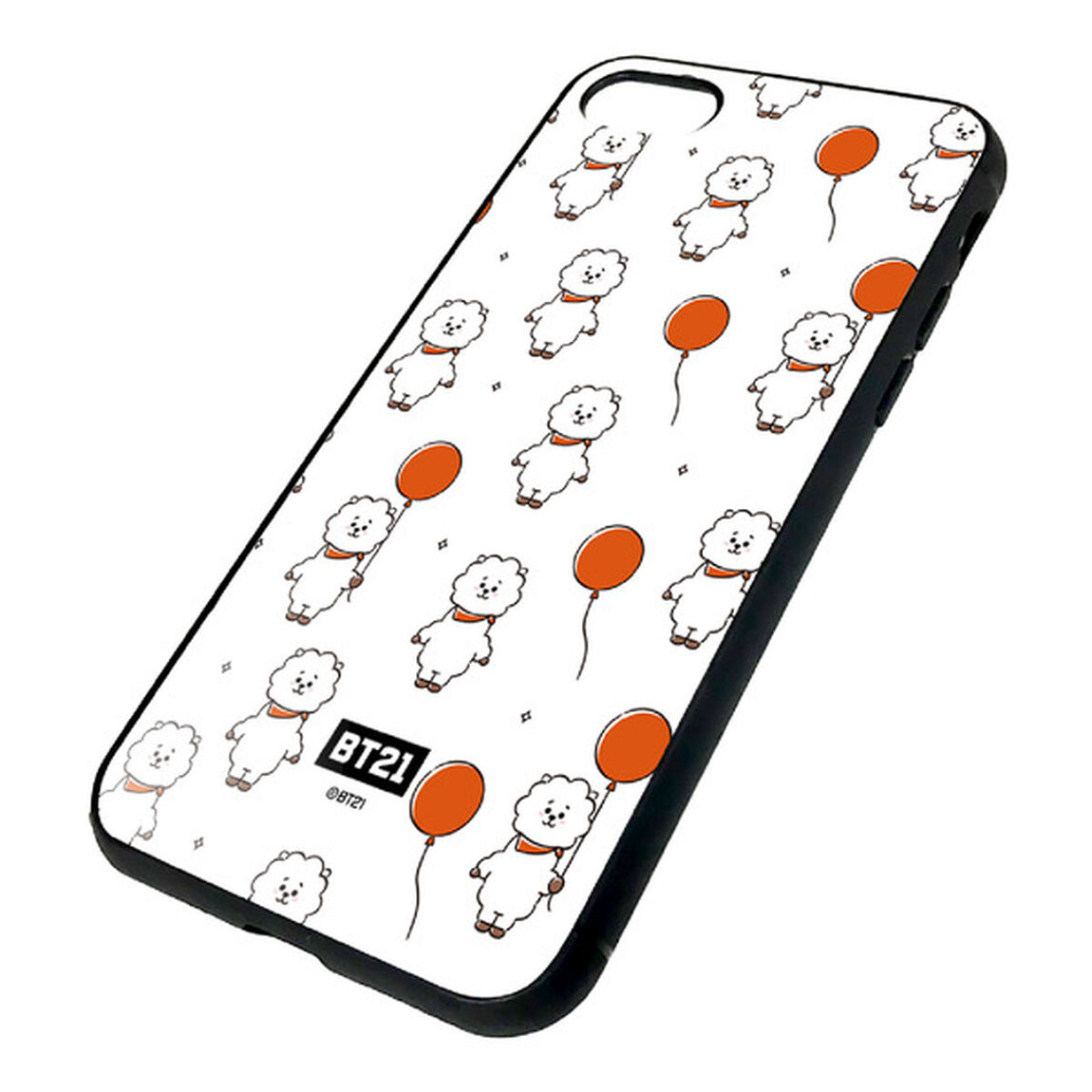 BT21 【RJ（パターン）】 ガラスハイブリッドiPhone8/7ケース（その他）