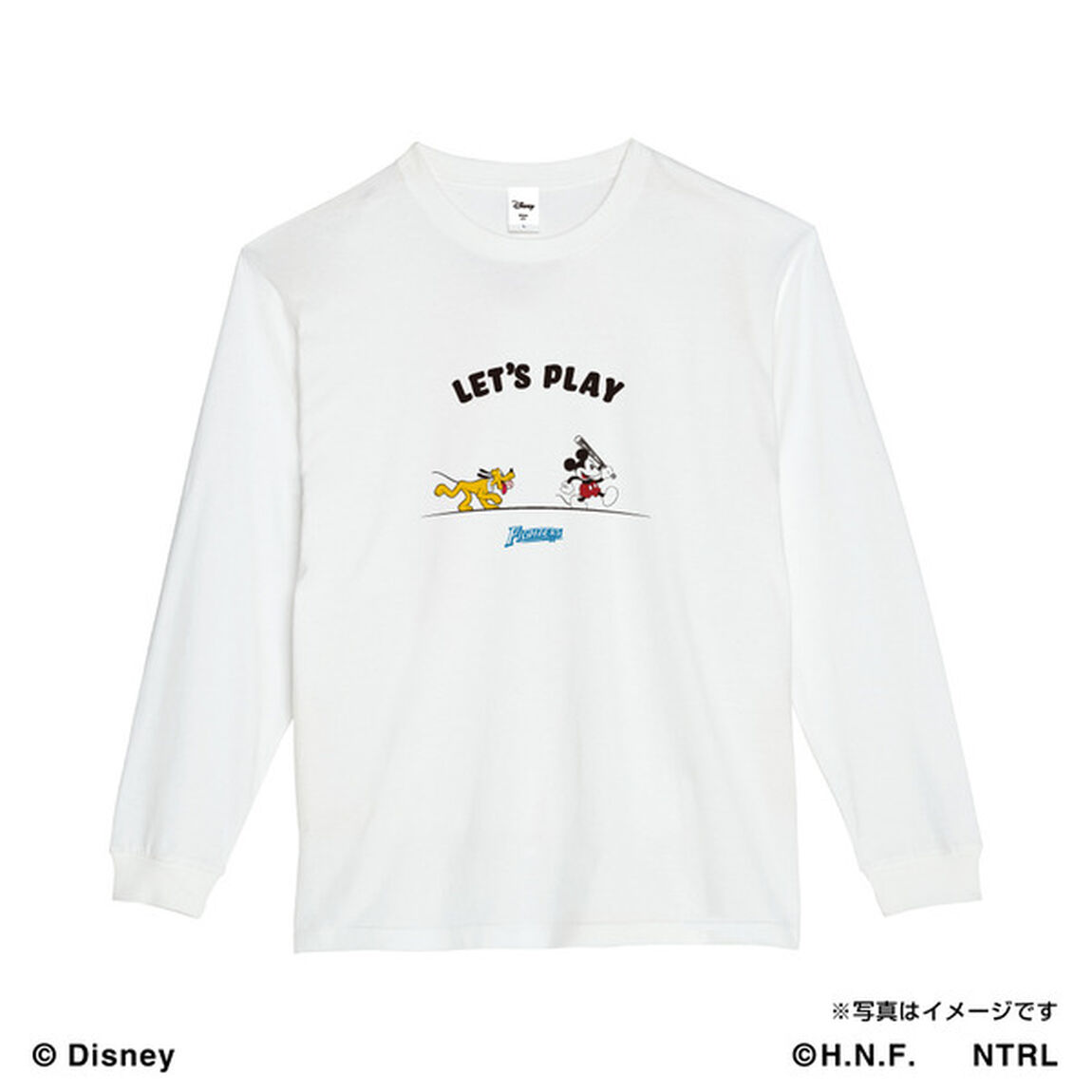 21ミッキーマウス（LET'S PLAY）/北海道日本ハムファイターズ　ロングTシャツL（その他）