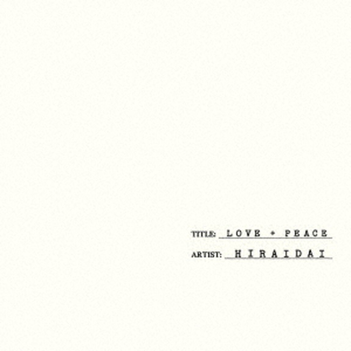 平井 大／LOVE＋PEACE（3CD＋Blu-ray）（特典なし）（ＣＤ）