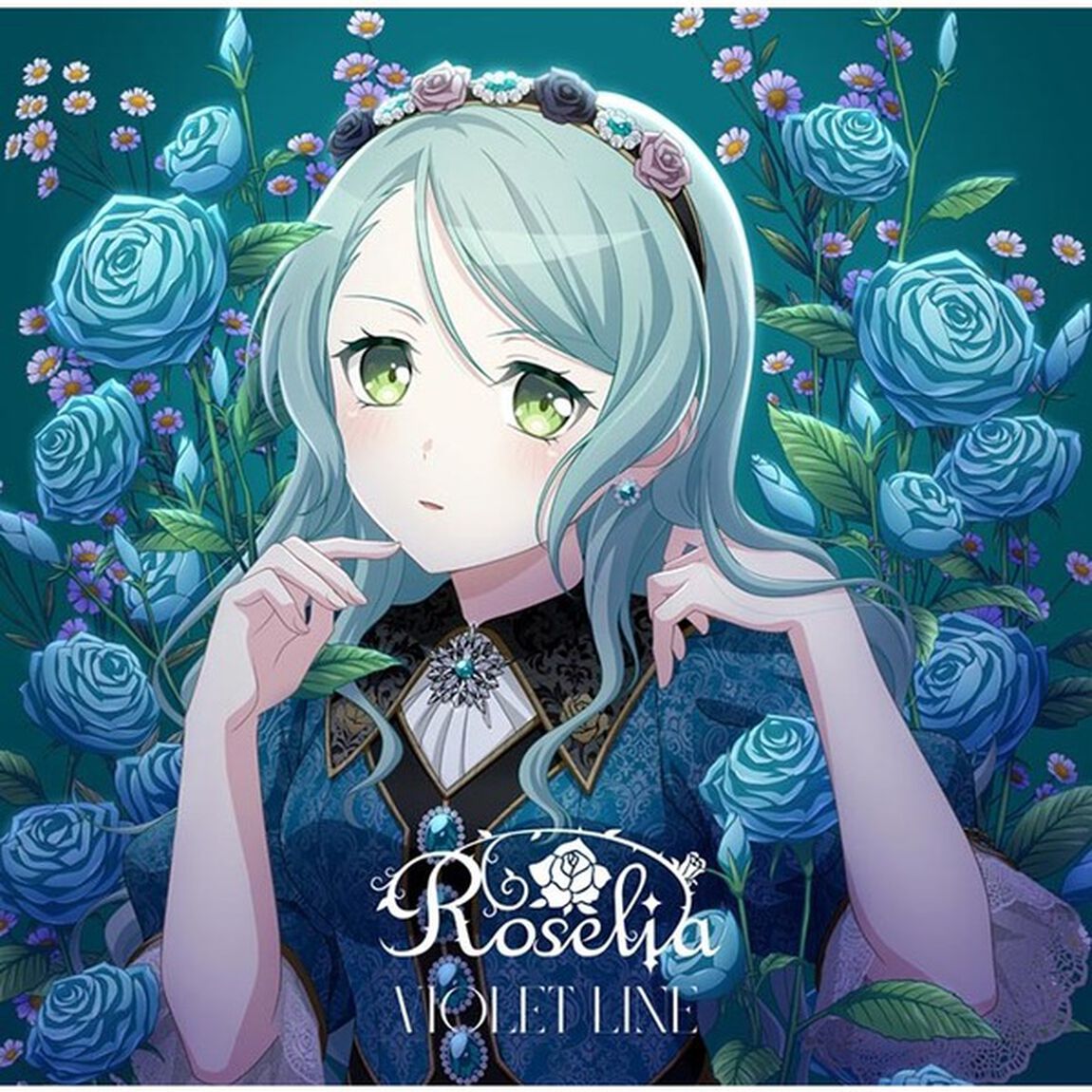 Roselia／VIOLET LINE（氷川紗夜Ver．／CD）（セブンネット限定特典：ステッカー（48&times;48ｍｍ））（CDシングル）