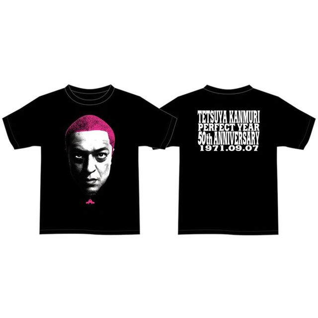THE冠 「冠徹弥 生誕50周年記念Tシャツ」黒ピンク XXLサイズ（その他）