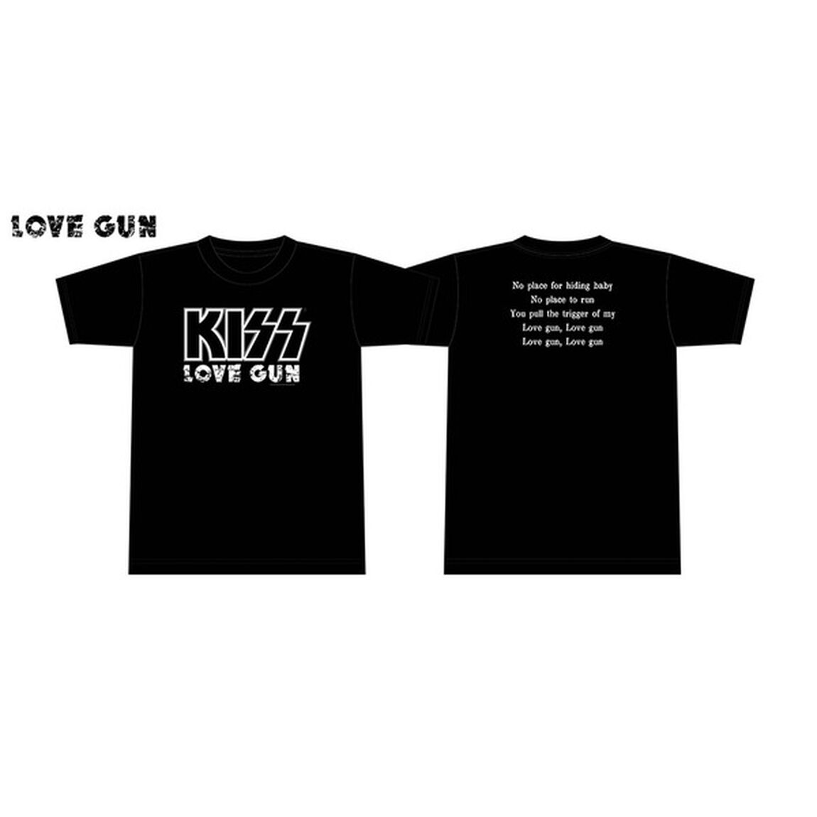 KISS 地獄の御言葉Tシャツ (LOVE GUN) Sサイズ（その他）