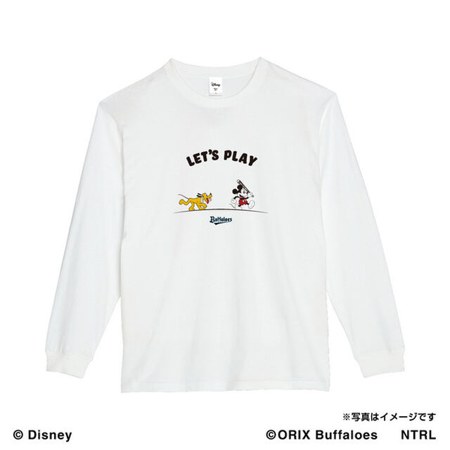 21ミッキーマウス（LET'S PLAY）/オリックス・バファローズ　ロングTシャツS（その他）
