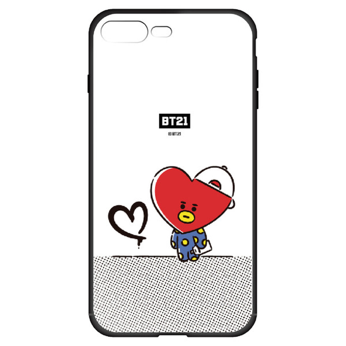 BT21 【TATA】 ガラスハイブリッドiPhone8Plus/7Plusケース（その他）
