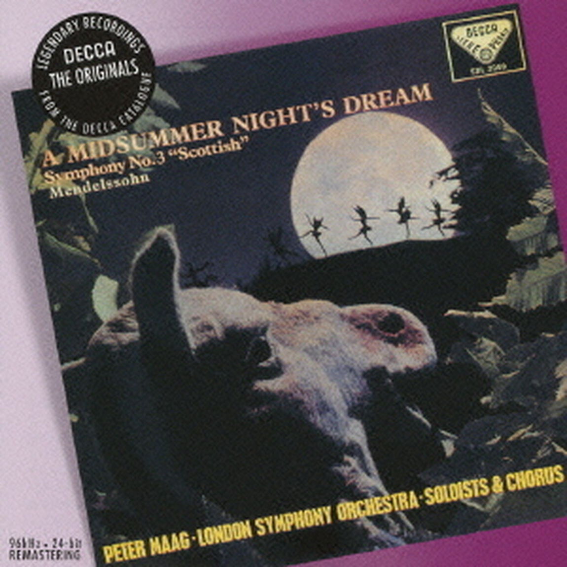 メンデルスゾーン：交響曲第3番≪スコットランド≫　≪真夏の夜の夢≫＜抜粋＞（ＣＤ）
