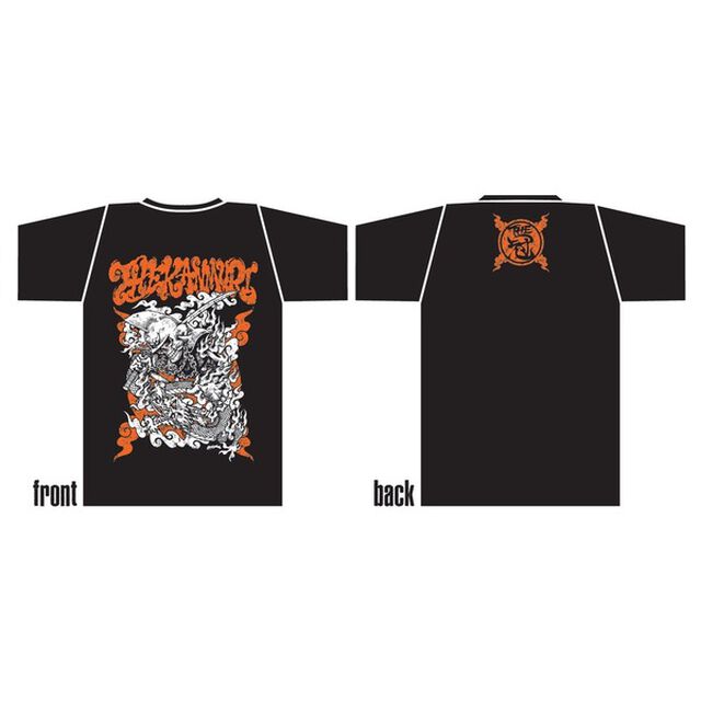 THE冠 「鉄兜と龍のTシャツ」オレンジ XLサイズ（その他）