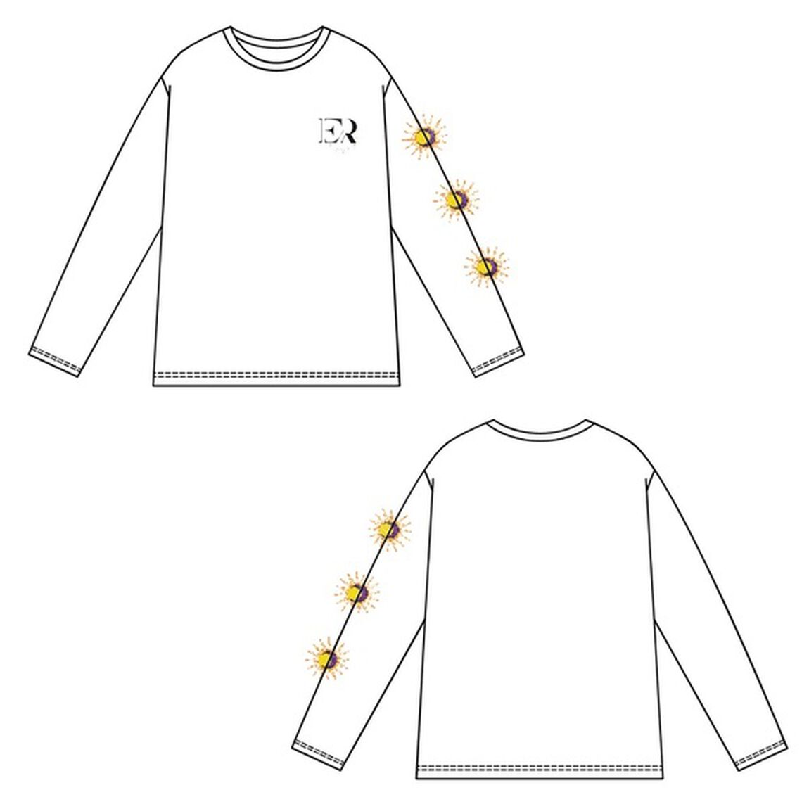 えだりょ　プリントロンT　Mサイズ　オフ（その他）