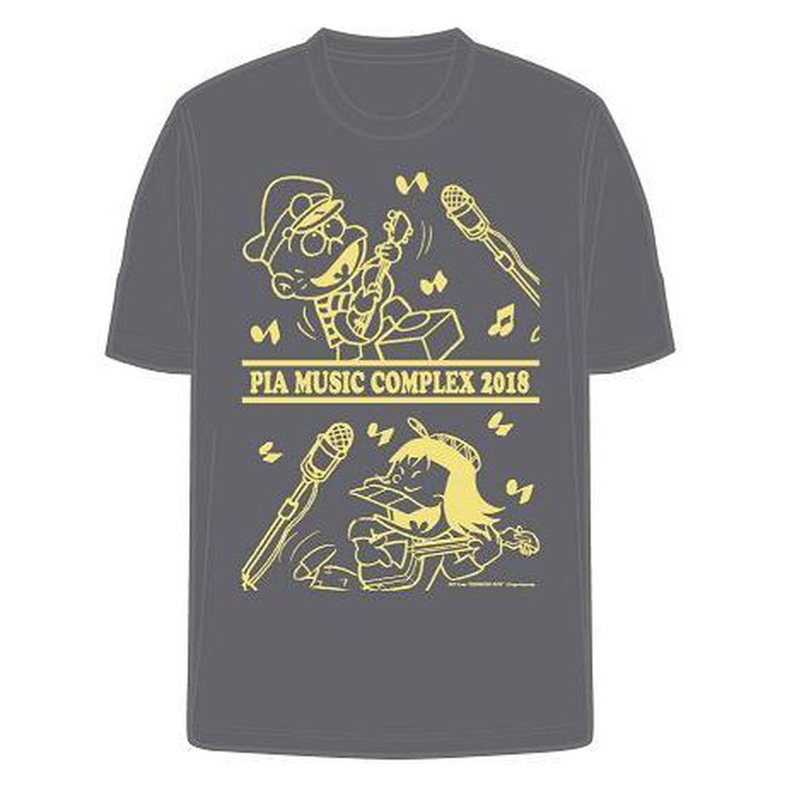【PMC2018】おそ松くん　イヤミ・チビ太Ｔシャツ　グレー　L（その他）