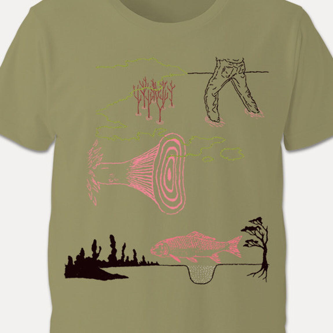 浅瀬の旅行 Tシャツ - 伊藤存　Ｌサイズ(Reborn-Art Fesitval 2017公式グッズ)（その他）