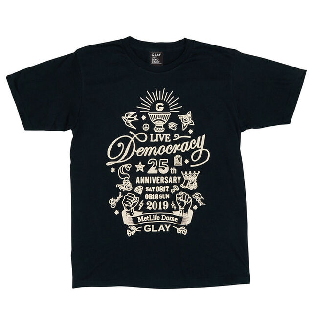 GLAY ＜LIVE DEMOCRACY＞ わるいTシャツ（黒） XLサイズ（その他）