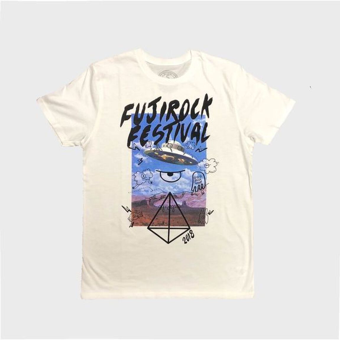【FUJI ROCK&rsquo;18】hello! FRF Tシャツ　XLサイズ　WHITE（その他）