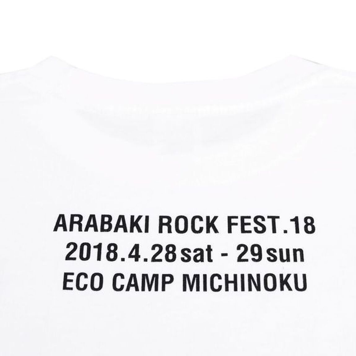 【ARABAKI ROCK FEST.18】オフィシャルTシャツ＜ホワイト＞Mサイズ（4/25お届け）（その他）