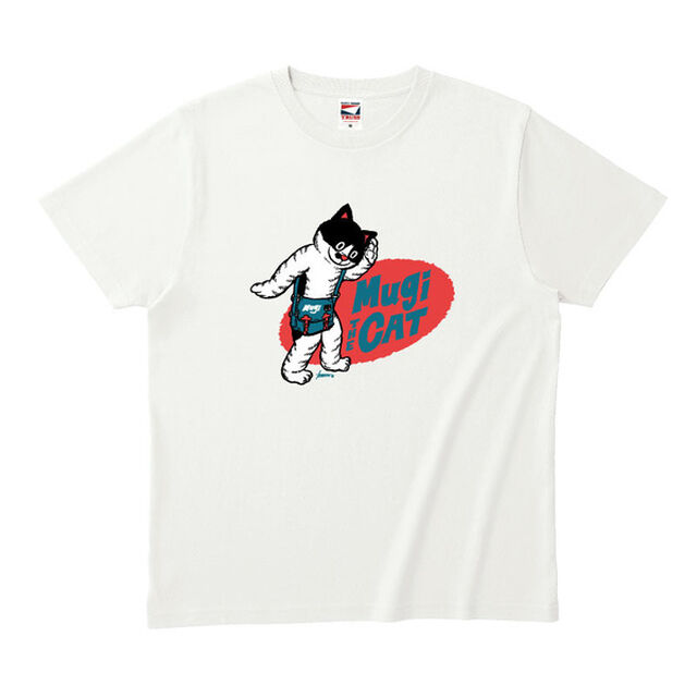 むぎ(猫)／Tシャツ（ホワイト）XLサイズ（その他）
