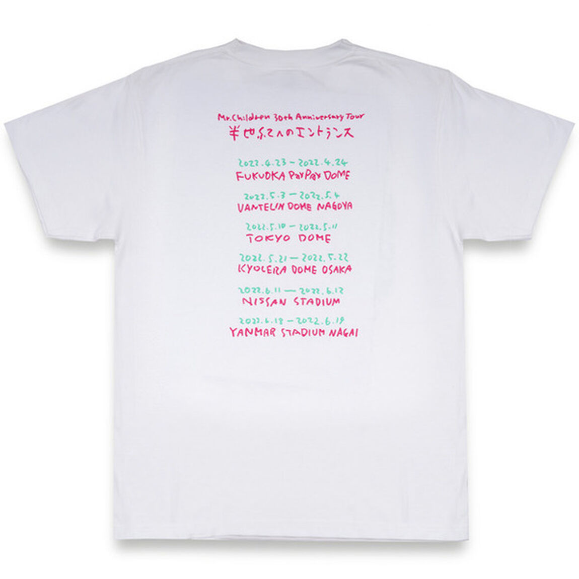 Mr.Children 30th Anniversary Tour／エントランス(Typo) Tシャツ　WHITE XS（その他）