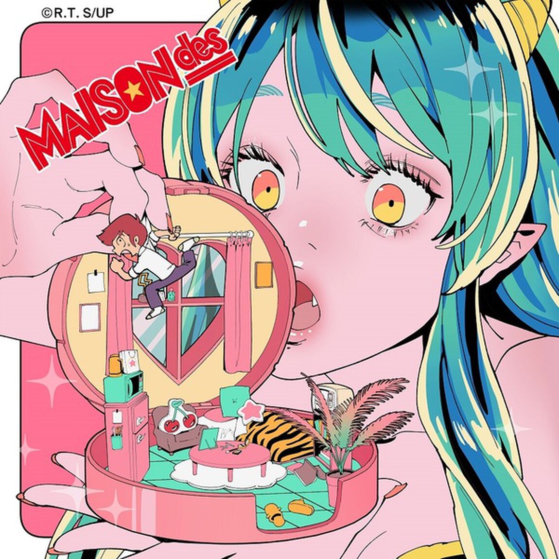 MAISONdes／ロックオン/雷櫻（期間生産限定盤／CD）（セブンネット限定特典：オリジナル缶バッジ）（CDシングル）