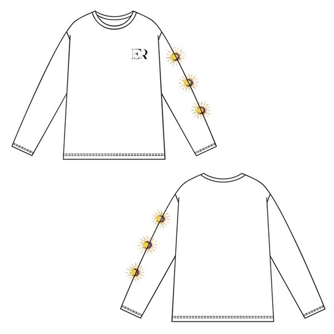 【2次受付分】えだりょ　プリントロンT　XLサイズ　オフ（その他）