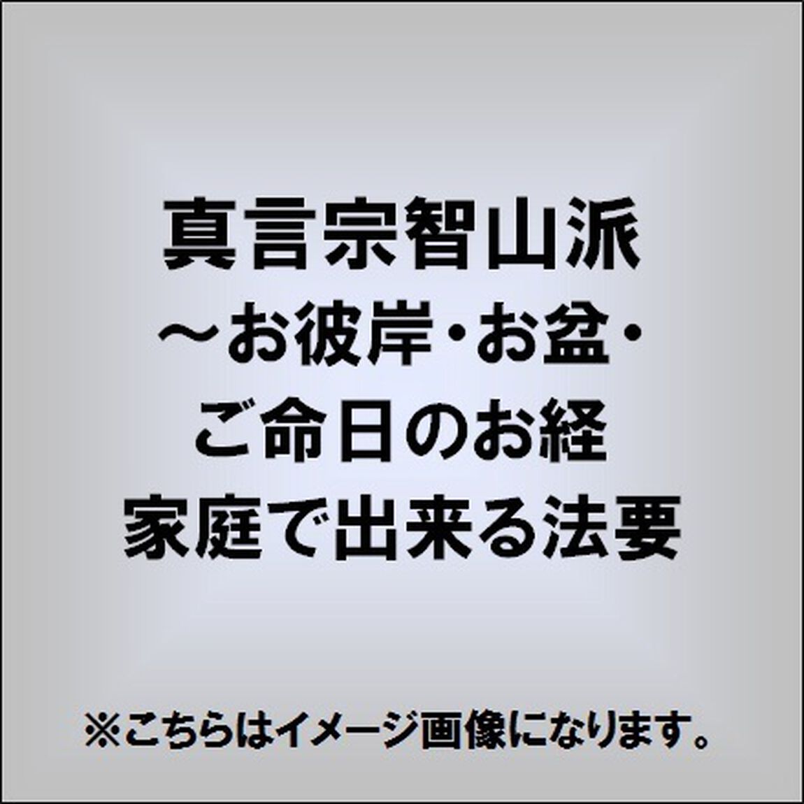 お経　家庭で出来る法要　真言宗智山派（ＣＤ）