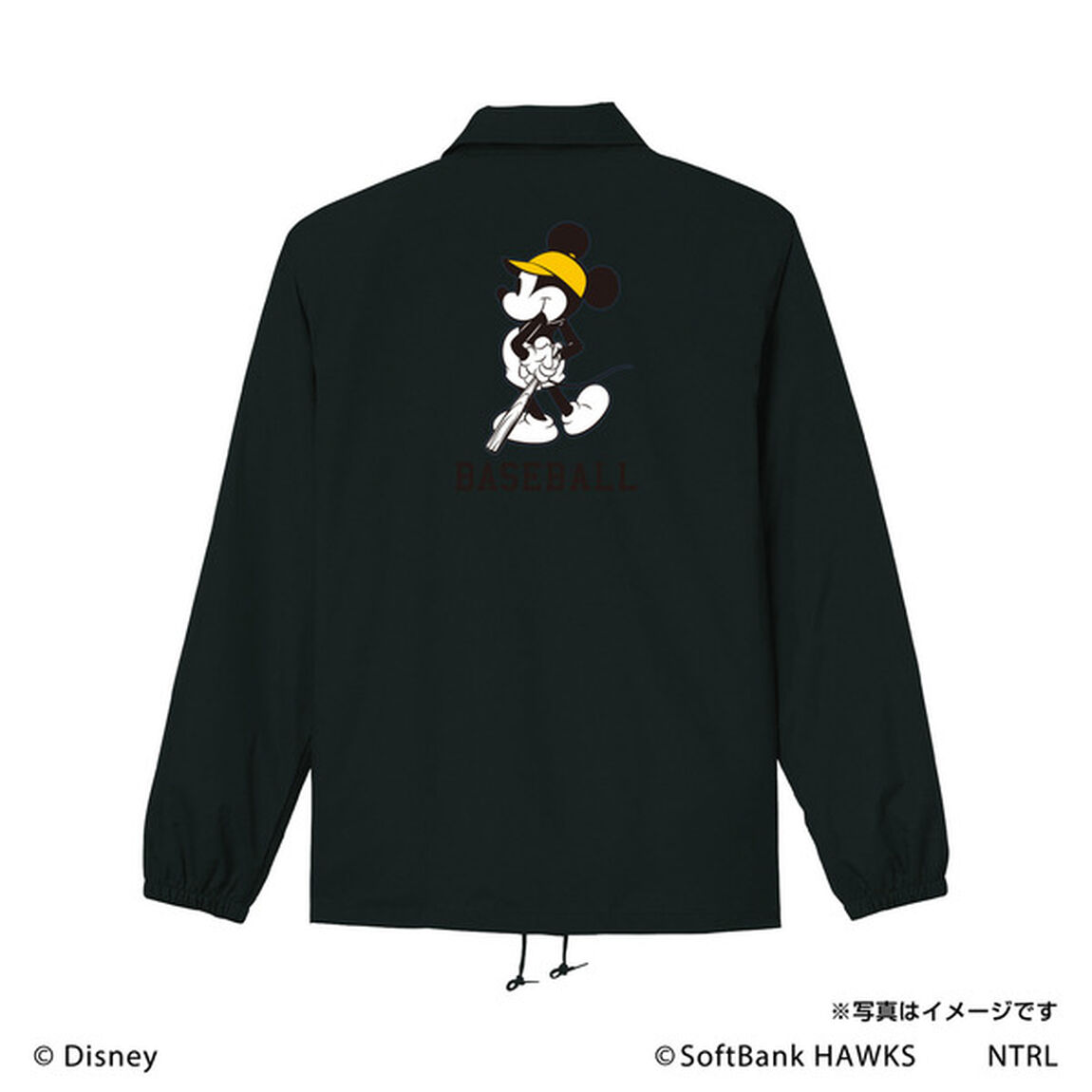 21ミッキーマウス（BASEBALL）/福岡ソフトバンクホークス　コーチジャケットXL（その他）