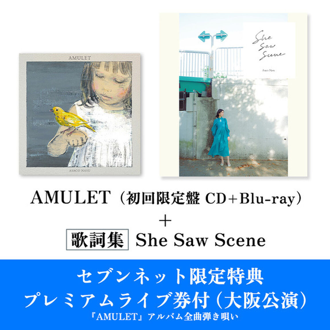 南壽あさ子／AMULET（初回限定盤／CD+Blu-ray）+She Saw Scene（歌詞集）セット（セブンネット限定特典：プレミアムライブイベント券付（大阪公演））（ＣＤ）