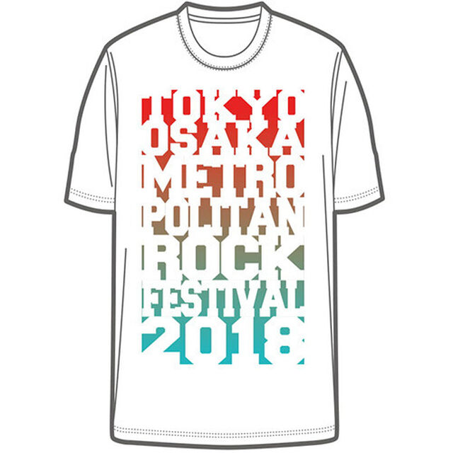 【METROCK2018】グラデーションTシャツ ホワイト Sサイズ（その他）