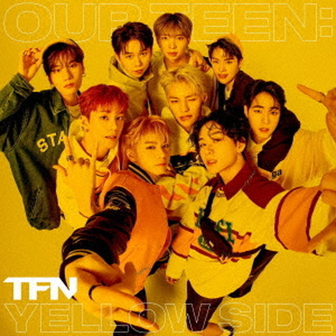 TFN／OUR TEEN:YELLOW SIDE（通常盤／CD）（セブンネット限定特典：オリジナル・アクリルチャームミニキーホルダー（全9種の内、１種をランダムにてお渡し ※ソロ写真全９種））（ＣＤ）