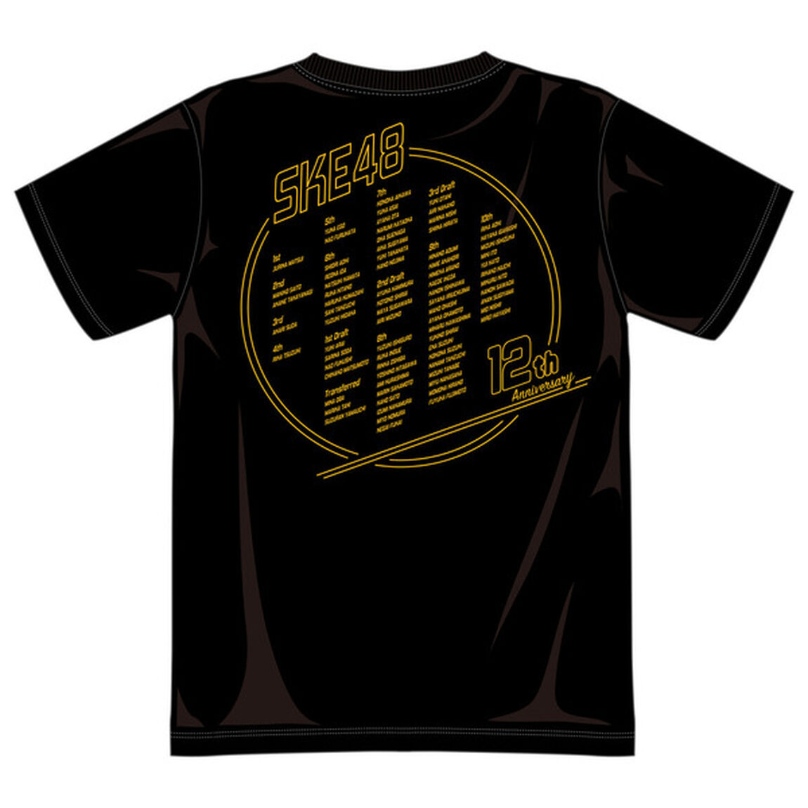 SKE48 12周年記念Tシャツ（Black/Mサイズ）（その他）