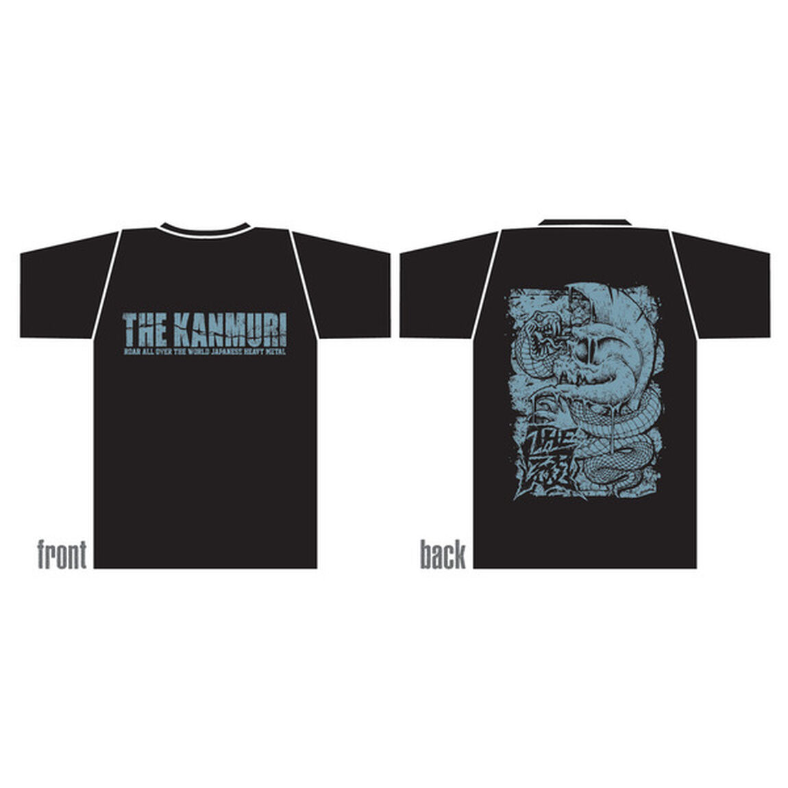 THE冠　「兜に巻きつく蛇Tシャツ」青　Lサイズ（その他）