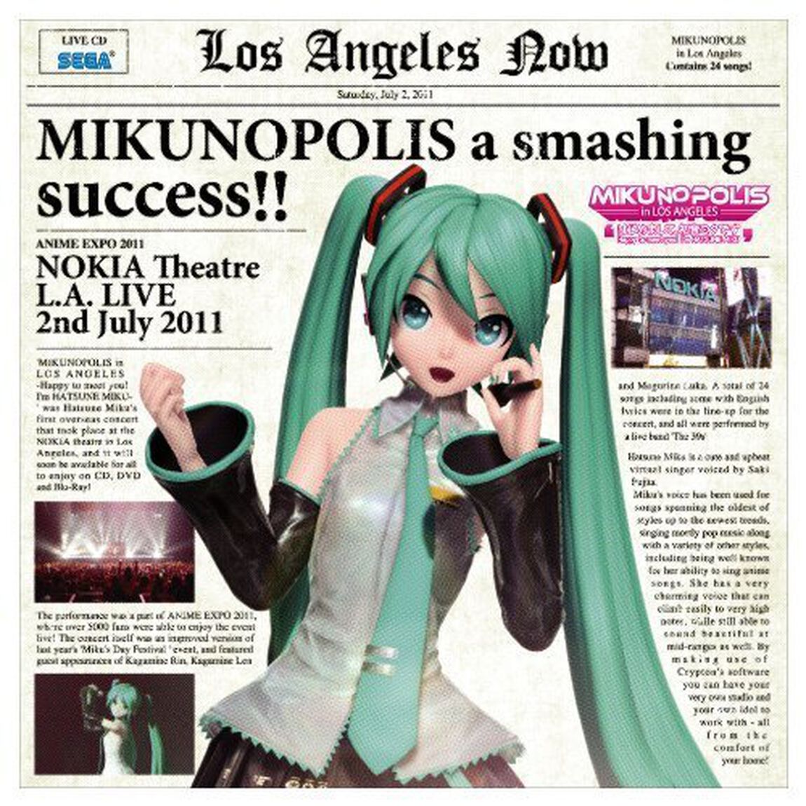 初音ミク／MIKUNOPOLIS in LOS ANGELES &ldquo;はじめまして、初音ミクです&rdquo;（ＣＤ）