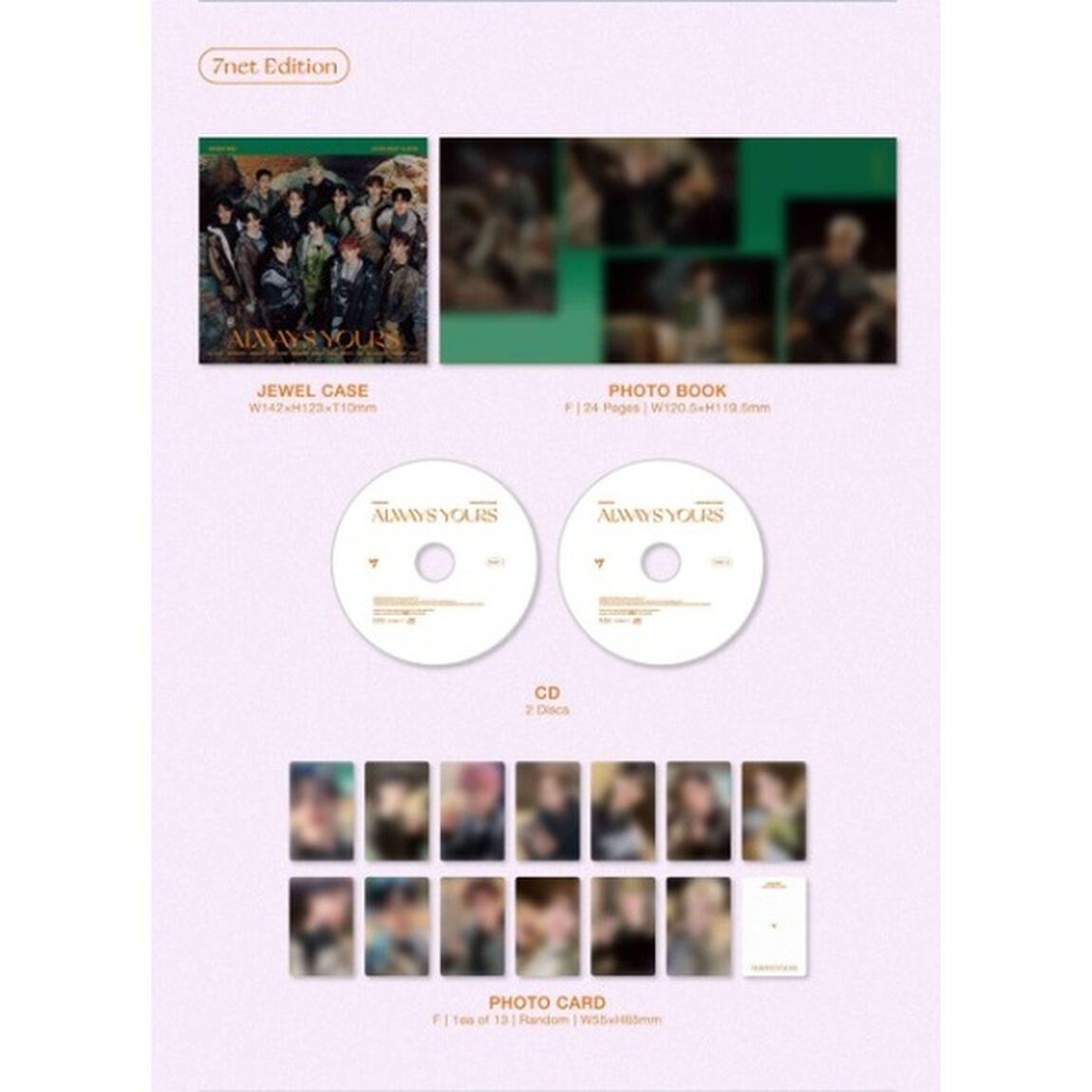 SEVENTEEN／JAPAN BEST ALBUM「ALWAYS YOURS」（セブンネット盤／2CD+24P PHOTO BOOK）（セブンネット限定特典：L版生写真(絵柄13種類のうち1種類ランダム)）（ＣＤ）