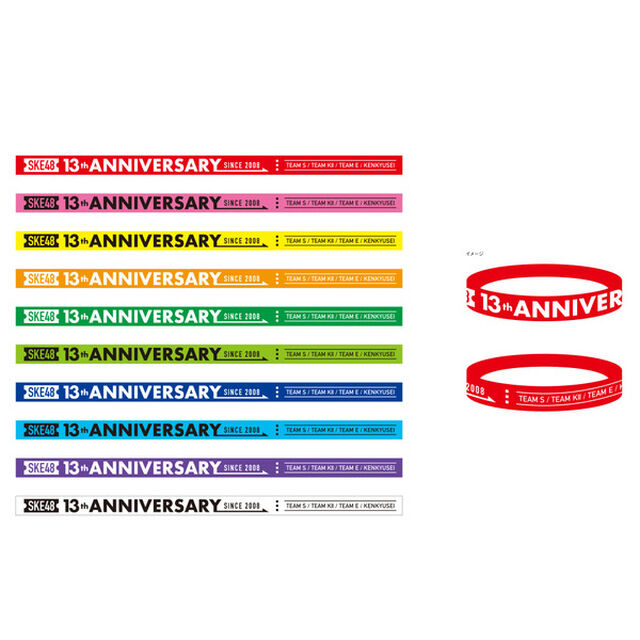 【SKE48】13周年記念ラバーバンド（YELLOW）（その他）