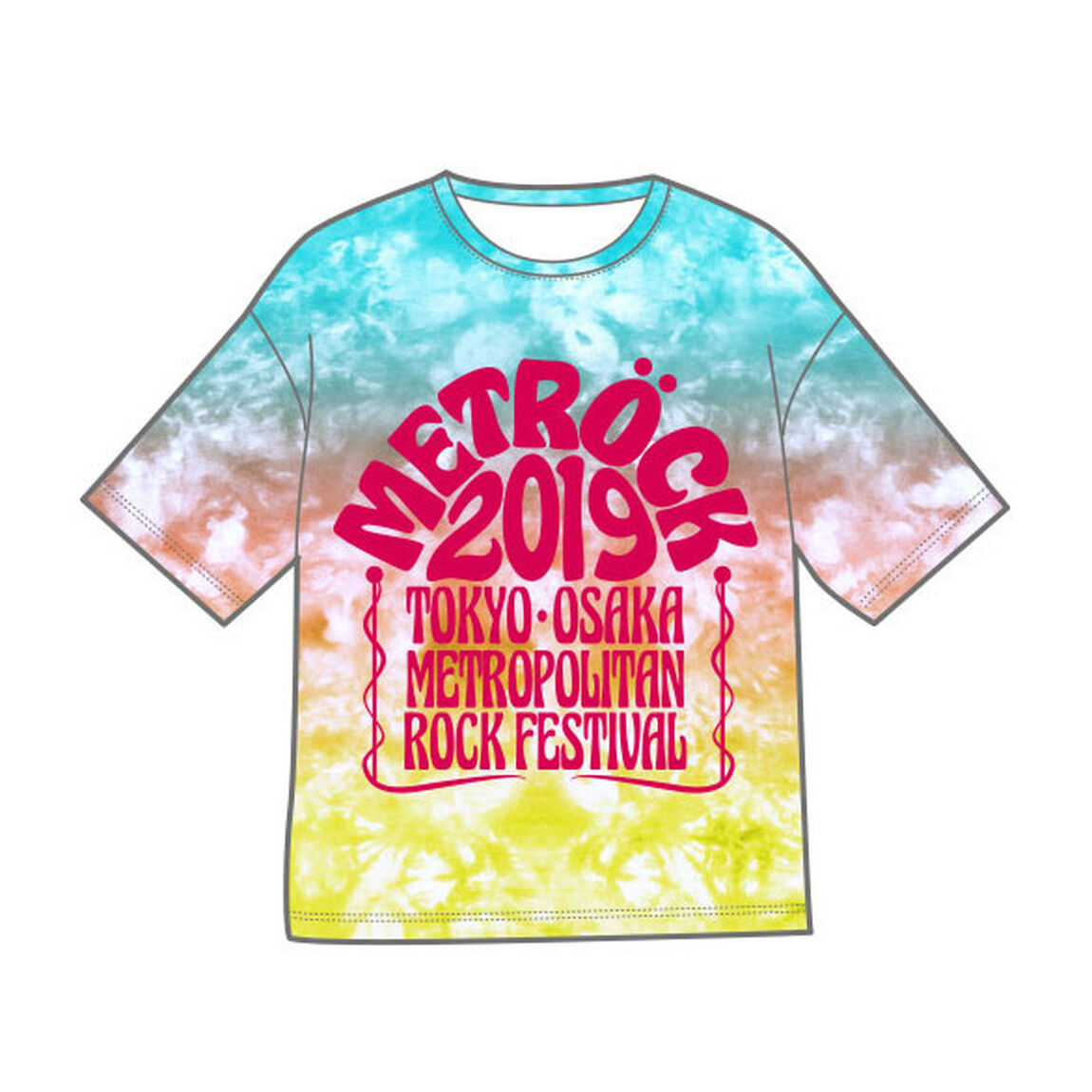 【METROCK2019】グラデーションタイダイBIGTシャツ Sサイズ（その他）