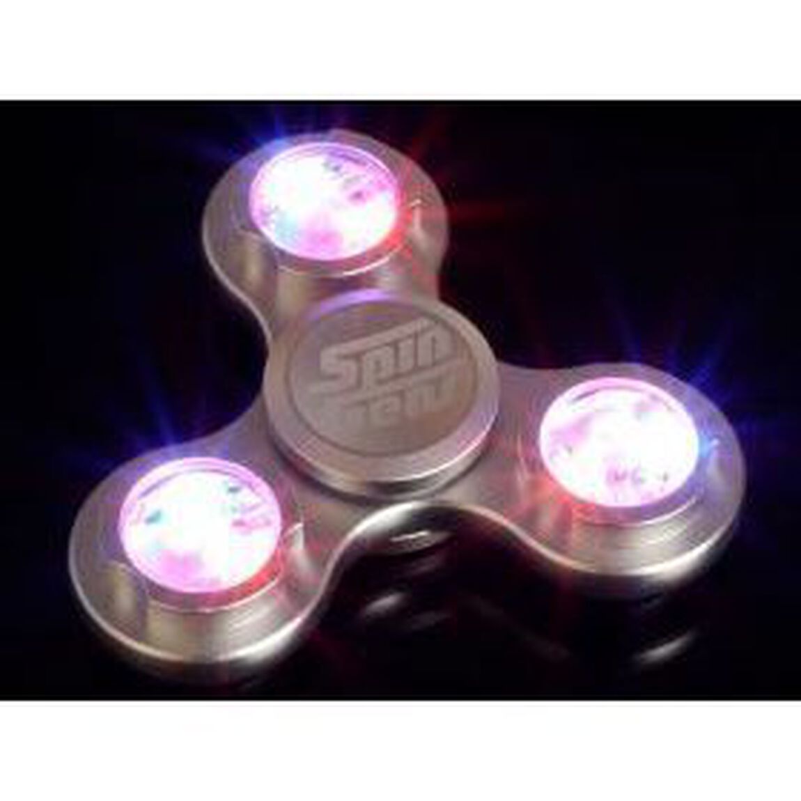 【ハンドスピナー】FS11 LEDメタルスピナー ブラック（その他）